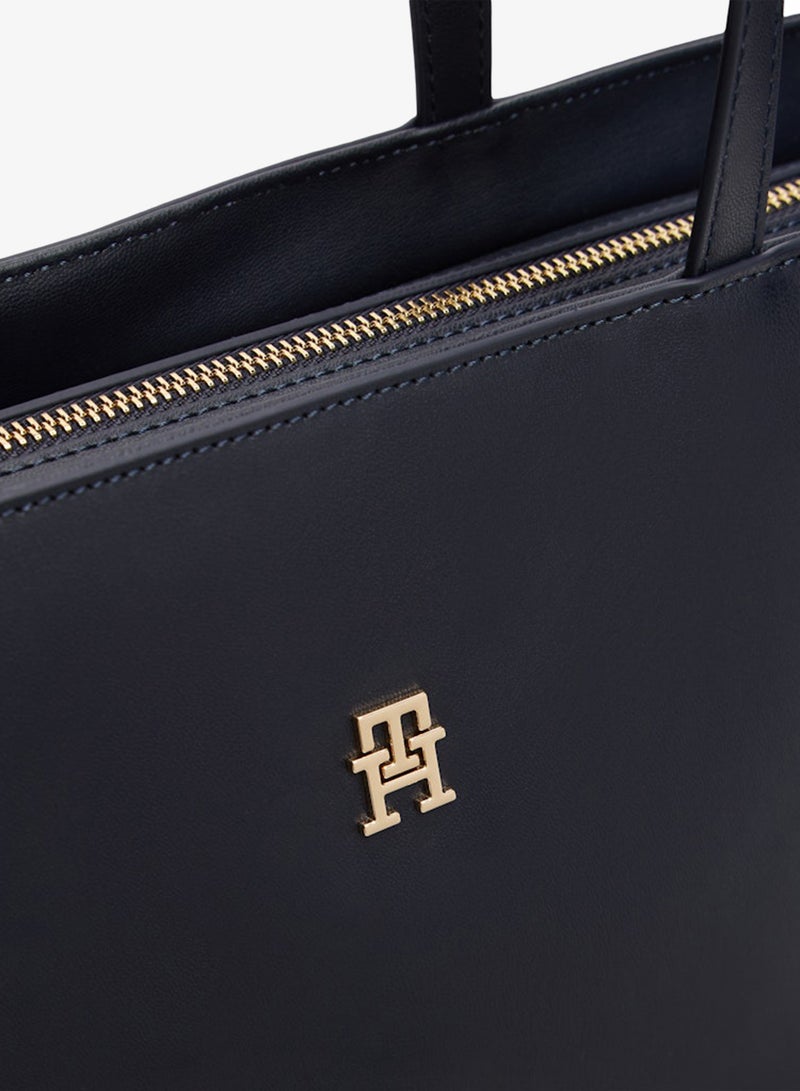 TOMMY HILFIGER TH Monogram Plaque Tote Bag - Image 4